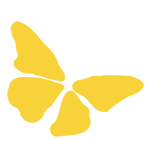 Yellow Butterfly Flying